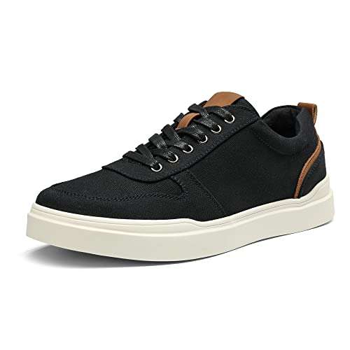 Bruno Marc Men's Fashion Sneakers Casual Comfort Canvas Skate Shoes Black, Size 11, SBFS225M