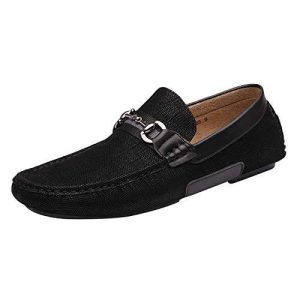 Bruno Marc Men's Santoni-03 Black Penny Loafers Moccasins Shoes Size 10 M US