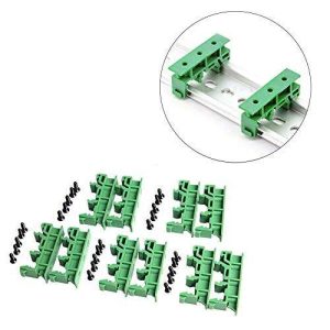 Comidox Set of 5 PCB Din C45 Rail Adapter Circuit Board Mounting Bracket Holder Carrier 35mm