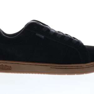 Etnies Kingpin 4101000091566 Mens Black Suede Lace Up Skate Sneakers Shoes