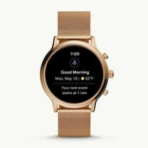 Fossil FTW6068V Gen 5E 42mm Stainless Steel Touchscreen Smartwatch in Rose Gold