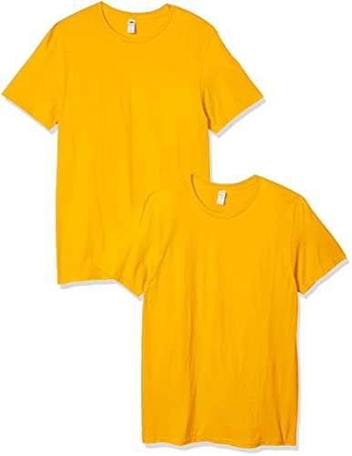 Fruit of the Loom Men's Crew T-Shirt (2 Pack), Gold, X-Large