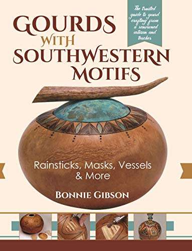 Gourds with Southwestern Motifs: Rainsticks, Masks, Vessels, & More