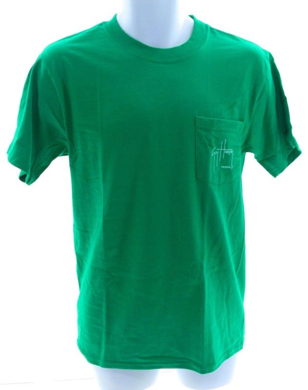 Guy Harvey Mens Green T Shirt Size Small