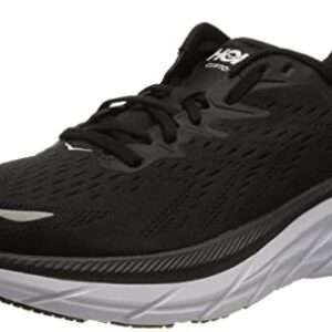 HOKA ONE ONE Clifton 8 Womens Shoes Size 8, Color: Black/White