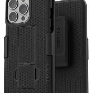 iPhone 13 Pro Belt Clip Case (2021) Slim Phone Cover with Holster - Black