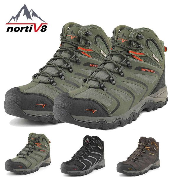 Men's Work Hiking Boots Outdoor Lightweight Waterproof Non Slip Shoes