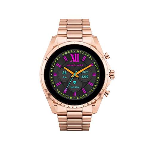 Michael Kors Gen 6 Bradshaw Stainless Steel Smartwatch, Rose Gold Tone-MKT5133V