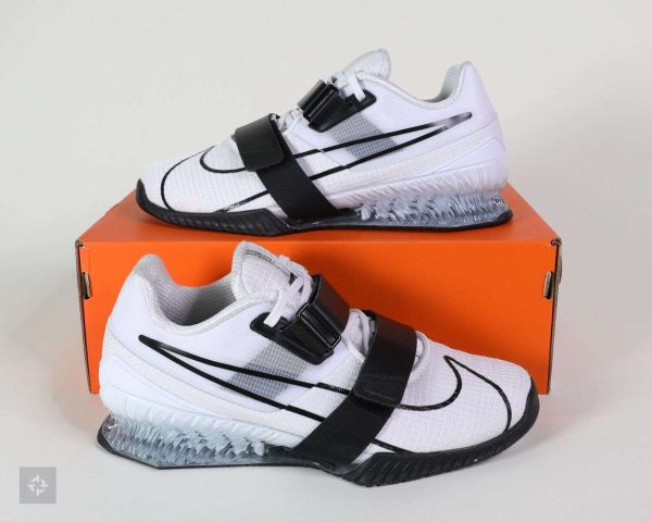 NEW Nike Romaleos 4 White Black Training Shoes (CD3463-101) Men's Size 8-9.5