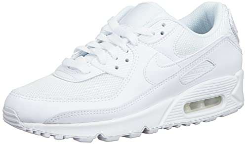 Nike Air Max 90 Womens Running Trainers CQ2560 Sneakers Shoes (UK 4.5 US 7 EU 38, White Wolf Grey 100)