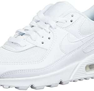 Nike Air Max 90 Womens Running Trainers CQ2560 Sneakers Shoes (UK 6 US 8.5 EU 40, White Wolf Grey 100)