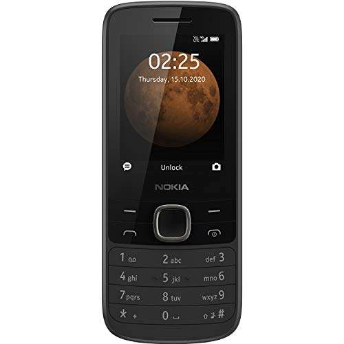 Nokia 225 | GSM Unlocked Mobile Phone | 4G | Black