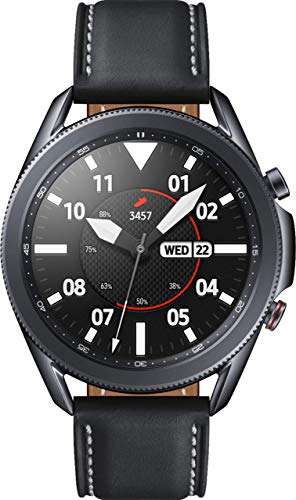 Samsung Galaxy Watch3 Watch 3 (GPS, Bluetooth, LTE) Smart Watch with Advanced Health Monitoring, Fitness Tracking, and Long Lasting Battery (Black, 45MM) (Renewed)