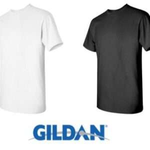 100 Gildan T-SHIRT BLANK BULK LOT Black 50 Mix Match White Plain S-XL Wholesale