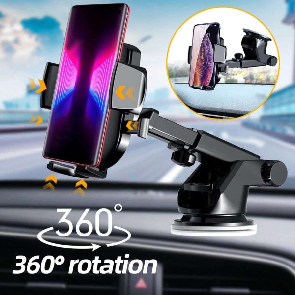 360° Universal Car Mount Holder Stand Windshield Dashboard For Mobile Phone GPS