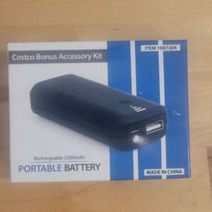 5200MAh Portable Battery Bank with Flashlight, phone and tablet charger
