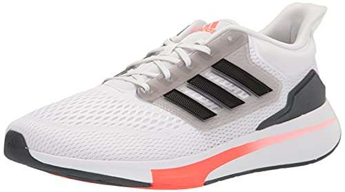adidas mens Eq21 Trail Running Shoe, White/Black/Grey, 9.5 US