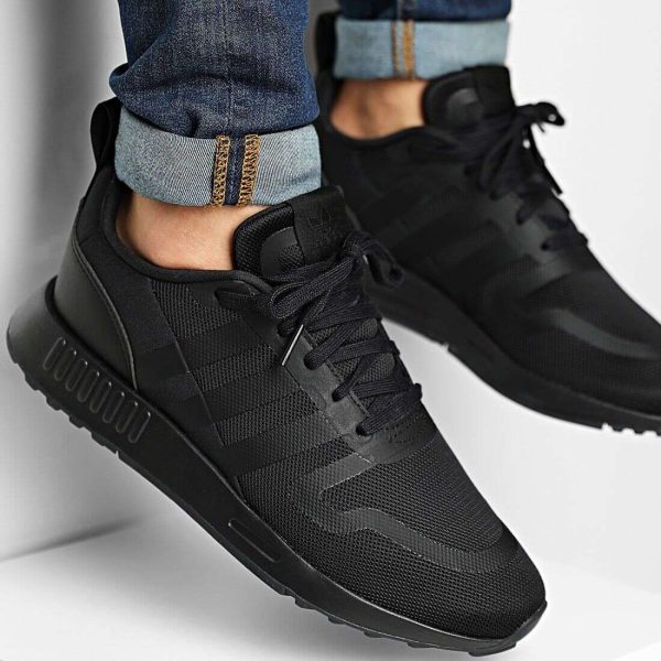 Adidas Originals Multix Men’s Athletic Trainer Black Sneaker Running Shoe #438