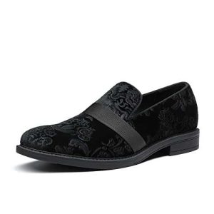 Bruno Marc Men's SBOX227M Dress Tuxedo Shoes Slip-on Classic Wedding Loafers,Black,Size 12