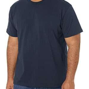 Dickies mens Short Sleeve Heavyweight Crew Neck Work Utility T Shirt, Dark Navy, X-Large US