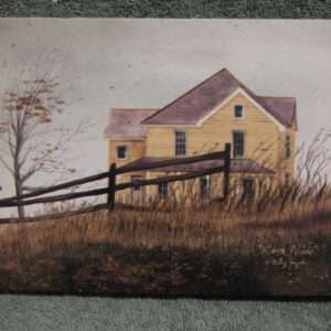 March Winds Barn Canvas Yellow Home Decor Billy Jacobs Farm House Country Small