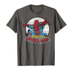 Marvel Amazing Spider-Man Retro Vintage Graphic T-Shirt