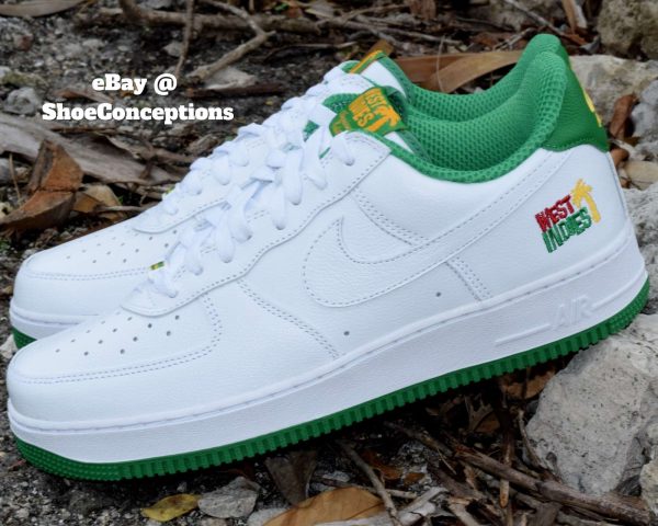 Nike Air Force 1 Low Retro QS Shoes "West Indies" White Green DX1156-100 Men's