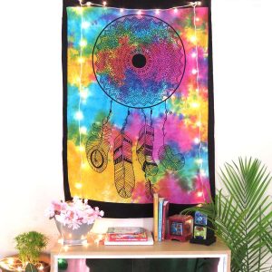 Poster Wall Tapestry Indian Hanging Cotton Dream Catcher Multicolor Handmade Art