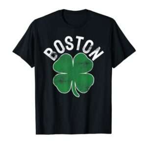 Shamrock Massachusetts Boston ST PATRICKS DAY Irish Green T-Shirt