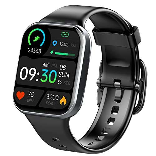 Smart Watch for Men Women, Fitness Tracker Heart Rate/Sleep Monitor, 1.69" Color Screen Fitness Watch Step/Calorie Counter, 25 Sport Modes IP68 Waterproof Activity Trackers, Smartwatch for Android iOS