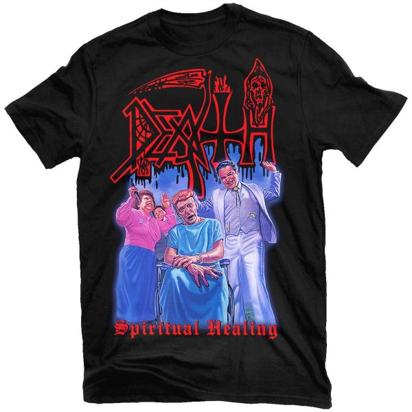 Spiritual Healing Album T Shirt Death bAND T-shirt Cotton All Size S-4XL YA13