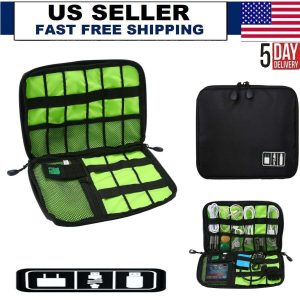 USB Charger Storage Case Pouch Travel Electronic Accessories Cable Organizer Bag