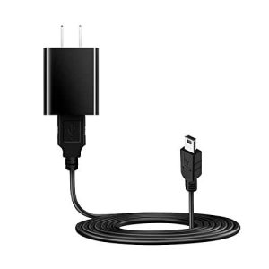 Wall Fast Charger & 5FT Mini-USB Charging Cable Power Cord for Garmin Drive Smart Nuvi GPS 40 42 42LM 44 52 52LM 54 54LM 55 55LMT 56 57 57LM 58 65LM 66LM 67LM 68LM 200w 205w 250 255w 260w 256w 1300