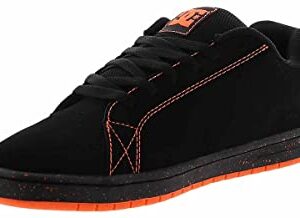 DC Men's Gaveler Low Shoe Skate, Black/Orange, 10.5