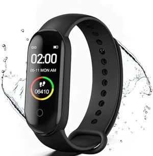M4 Pro Smart Band Thermometer New M4 Band Fitness Tracker Heart Rate Blood Pressure Fitness Bracelet Smart Watch for Android iOS