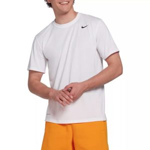 Nike Mens Team Legend Short Sleeve Crew T-Shirt (3XL, White)