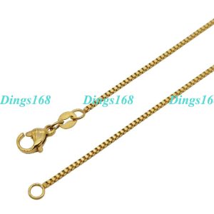 18K Gold Filled Tarnish-Resist Italian Box Chain Necklace 16"-32 inch *1.2mm/2mm