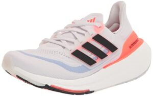 adidas Men’s Ultraboost Light Running Shoes (Ultraboost 23) Running Shoe, White/Black/Solar Red, 9.5 US Men