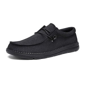 Bruno Marc Men's Breeze Slip-on Stretch Loafers Casual Shoes Lightweight Comfortable Boat Shoe 1.0,Black,Size 10.5 US