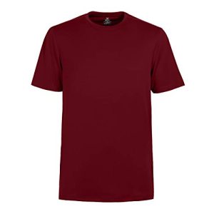 Corna Stylish Luxury Big and Tall Funny Colored T Shirts for Men Wine Red-S