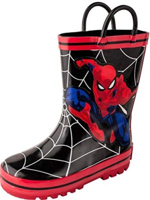 Favorite Characters Boy's Spiderman™ Rain Boots SPS506 (Toddler/Little Kid) Black 11 Little Kid M