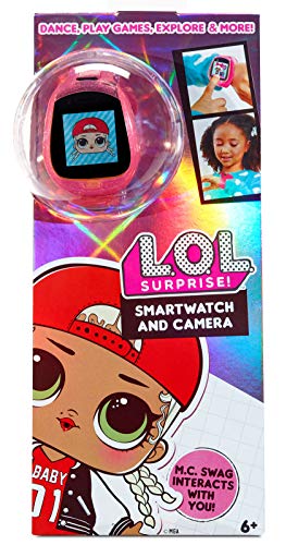 LOL Surprise Smartwatch and Camera for Kids with Video - Fun Game Activities, Learning Apps, Fashionable Accessory, Fun Sound Effects, 100+ Expressions, and Reactions | for Kids Ages 6 Years Above