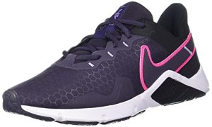Nike Women's Sneaker, Black Hyper Pink Cave Purple Lilac, 8.5