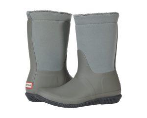 SALE! Hunter Women's Original Roll Top Sherpa Boots Tundra / Docker Grey -Size 7