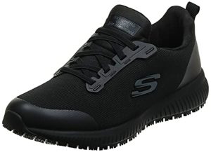 Skechers Women's Squad SR Food Service Shoe, Black, 8.5