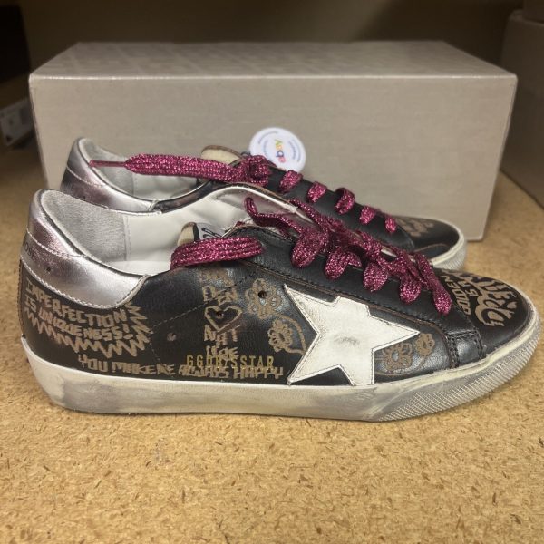 Golden Goose Super-Star Classic With Lift Black Size 35