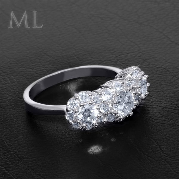 1.25 Carat Fashion RING Easy To Wear Layering Piece White Gold Plated Size 6-9