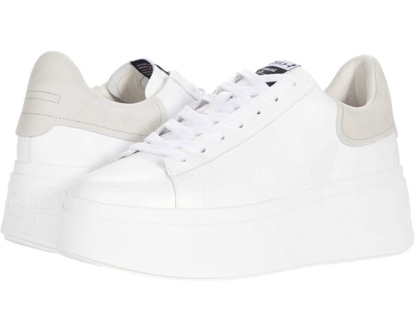 Ash N4722 Women s White Moby Low Top Platform Sneakers Size US 10 EU 40