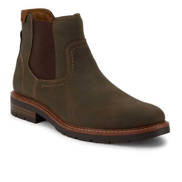Dockers Mens Ransom Rugged Lace-up Synthetic Leather Lugged Sole Chelsea Boot