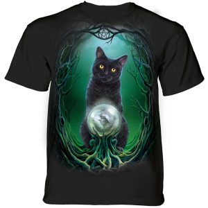 Cat Familiar-Rise of the Witches-Shirt-Mountain Brand -Crystal Scrying Ball-S-3X